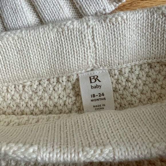 Banana Republic Baby Cable Knit Sweater & Bloomer Set- Cream, 18-24m- NWOT - Picture 7 of 9